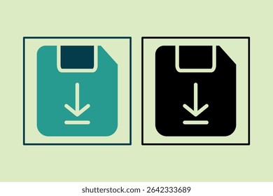 Download icon. icon related to UI elements. suitable for web site, app, user interfaces,element, printable etc. solid icon style. simple vector design editable