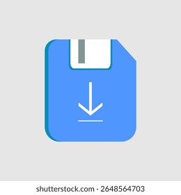 Download icon. icon related to UI elements. suitable for graphic design, web site, app, user interfaces, printable etc. flat icon style. simple vector design editable