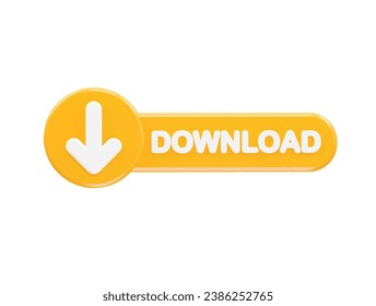 Download icon rendering 3d illustration transparent