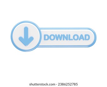 Download icon rendering 3d illustration transparent