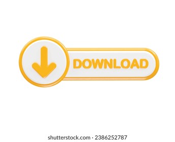 Download icon rendering 3d illustration transparent