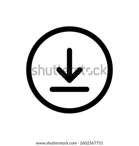 
download icon round vector design