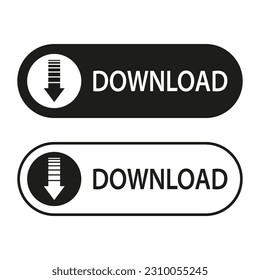 download icon, save file from internet sign. Vector illustration.