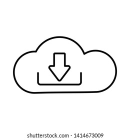 Download icon. Seo analytics concept vector icon.