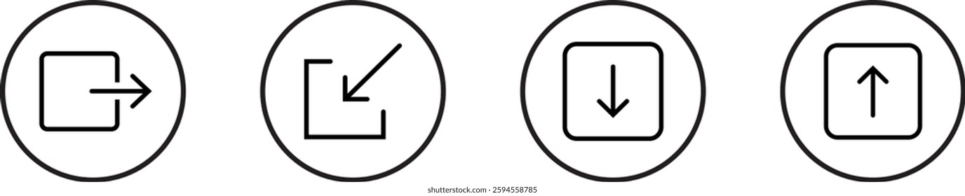 Download icon set illustration. download sign and symbol transparent PNG. download icon Collection, Download icon set illustration
