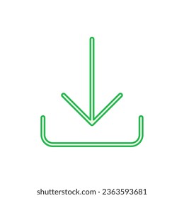 Download icon set. Download vector icon