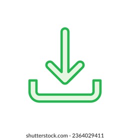 Juego de iconos de descarga. Icono de vector de descarga