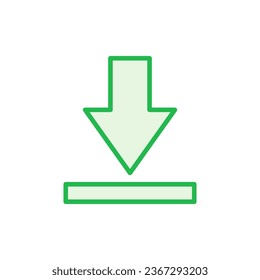 Download icon set. Download vector icon