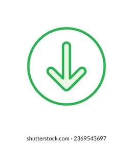 Juego de iconos de descarga. Icono de vector de descarga