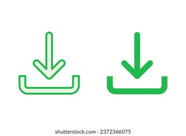 Juego de iconos de descarga. Icono de vector de descarga