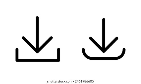Conjunto de iconos de Descarga. Icono de Vector de Descarga