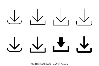 Symbol-Set herunterladen. Vektorsymbol herunterladen