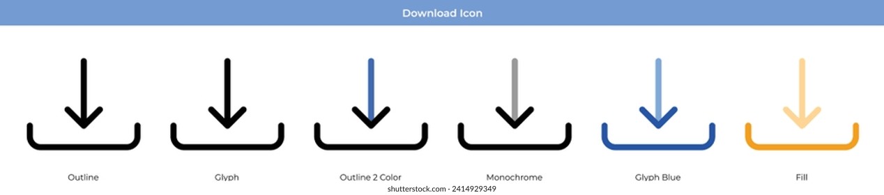 Symbolsatz für Vektordesign herunterladen