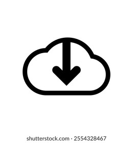 Download icon set. Vector illustration.