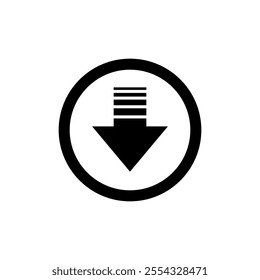 Download icon set. Vector illustration.