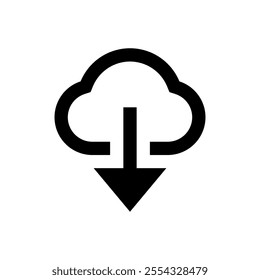 Download icon set. Vector illustration.