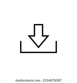 Download icon set. Vector illustration.