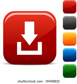 Download icon set. Vector illustration.