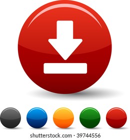 Download icon set. Vector illustration.
