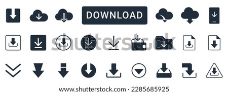 Download Icon set Vector Isolated on a White Background