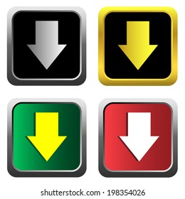 Download icon set  for web, internet, mobile apps. Vector.