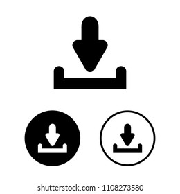 Download icon set.Vector illustration