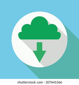 download icon with shadow