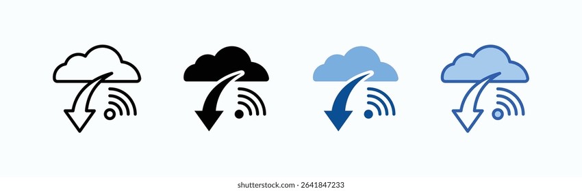 Download icon sheet multiple style collection isolated vector
