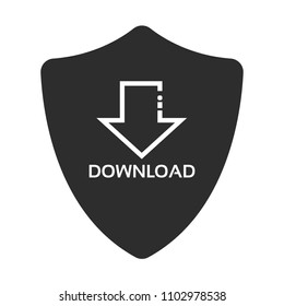 download icon and shield