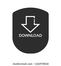 download icon and shield