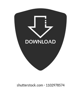 download icon and shield