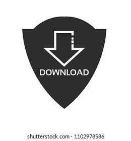 download icon and shield