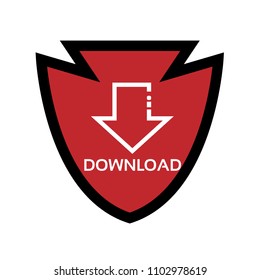 download icon and shield