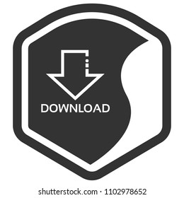 download icon and shield
