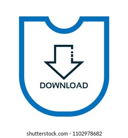 download icon and shield