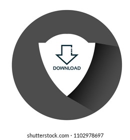 download icon and shield