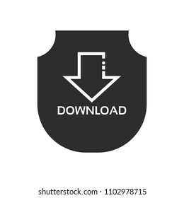 download icon and shield