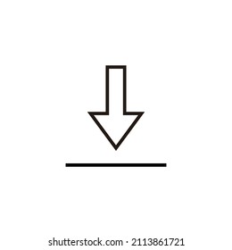 Download icon. Download sign and symbol