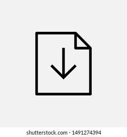 Download Icon - Sign & Symbol Logo Vector.