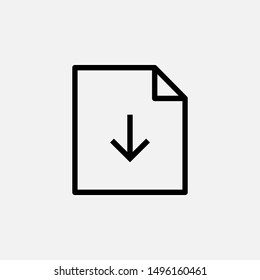 Download Icon - Sign & Symbol Logo Vector.