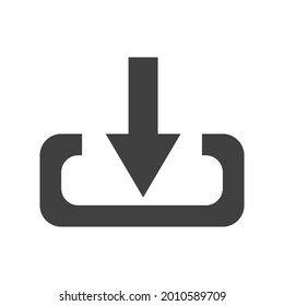 Ilustración vectorial del icono de descarga