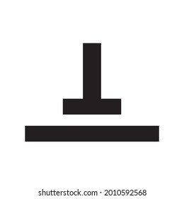 Ilustración vectorial del icono de descarga