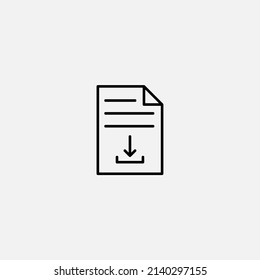 Download icon sign vector,Symbol, logo illustration for web and mobile