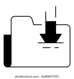 download icon, simple design, vector illustration