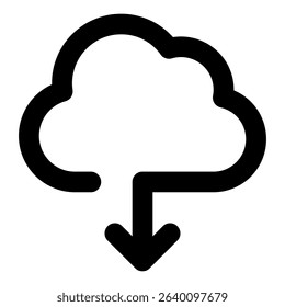 download icon, simple design, vector illustration