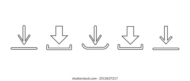 Download-Symbol, einfaches Vektordesign