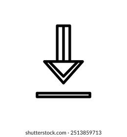 Icono de la Descarga, diseño simple del Vector, Botón de la Descarga, icono de la Descarga de la flecha, icono de la Descarga de archivo, Ilustración vectorial