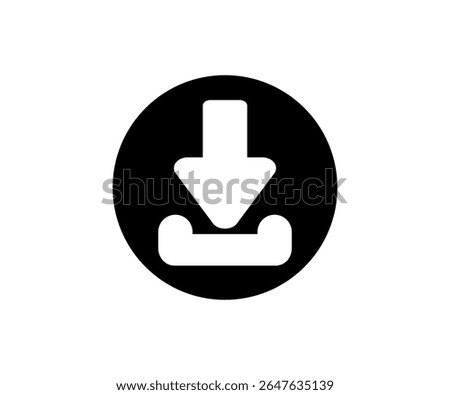 Download icon. Software download icon vector design and illustration.
