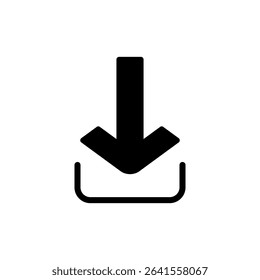 Download icon symbol for apps and websites. Download sign and symbol