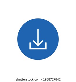 Download icon, symbol. Transparent background. EPS 10